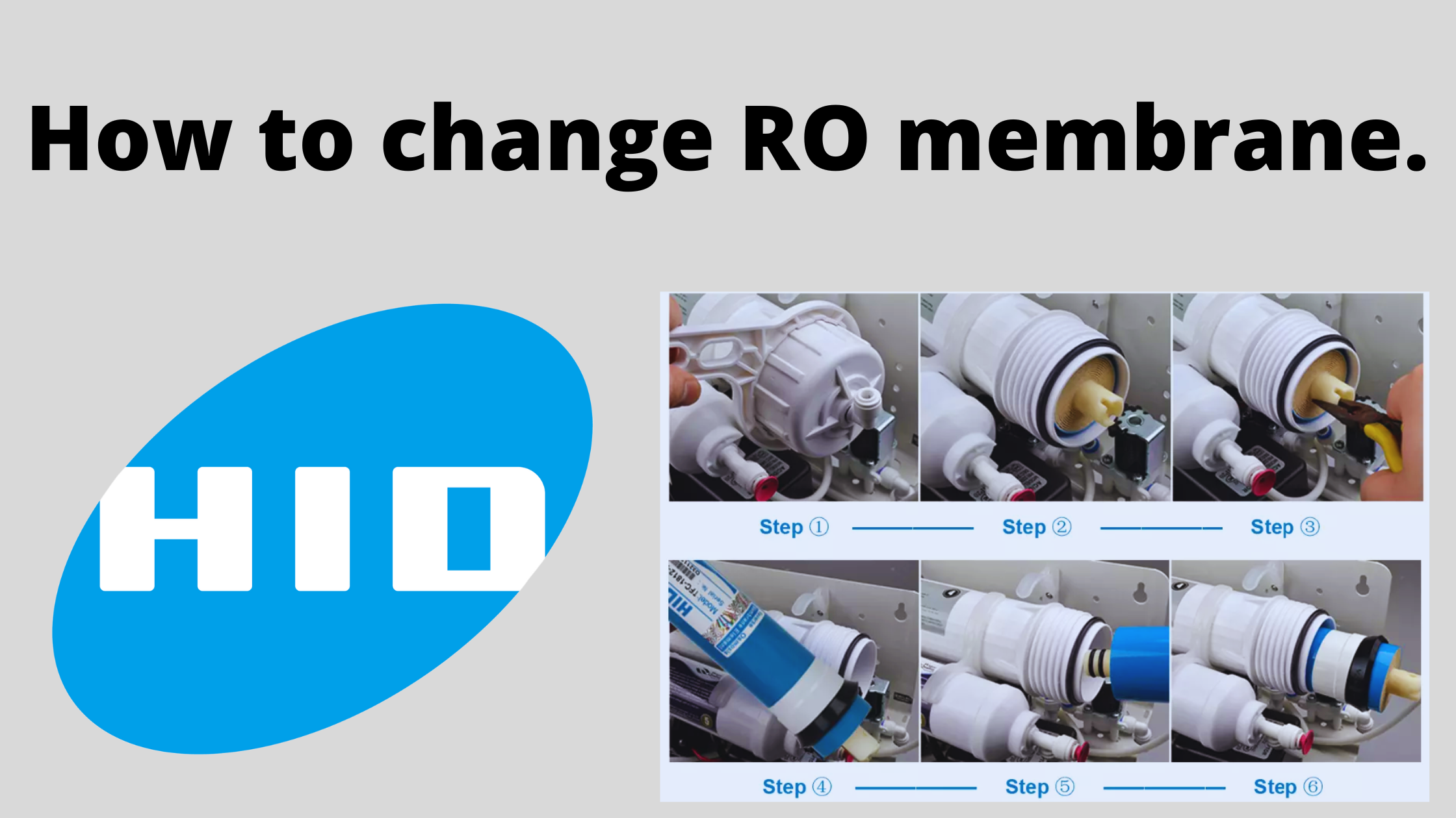 How to change RO membrane.